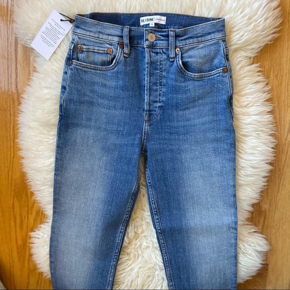 NWT Re/Done High Rise Ankle Crop - Picture 4 of 9